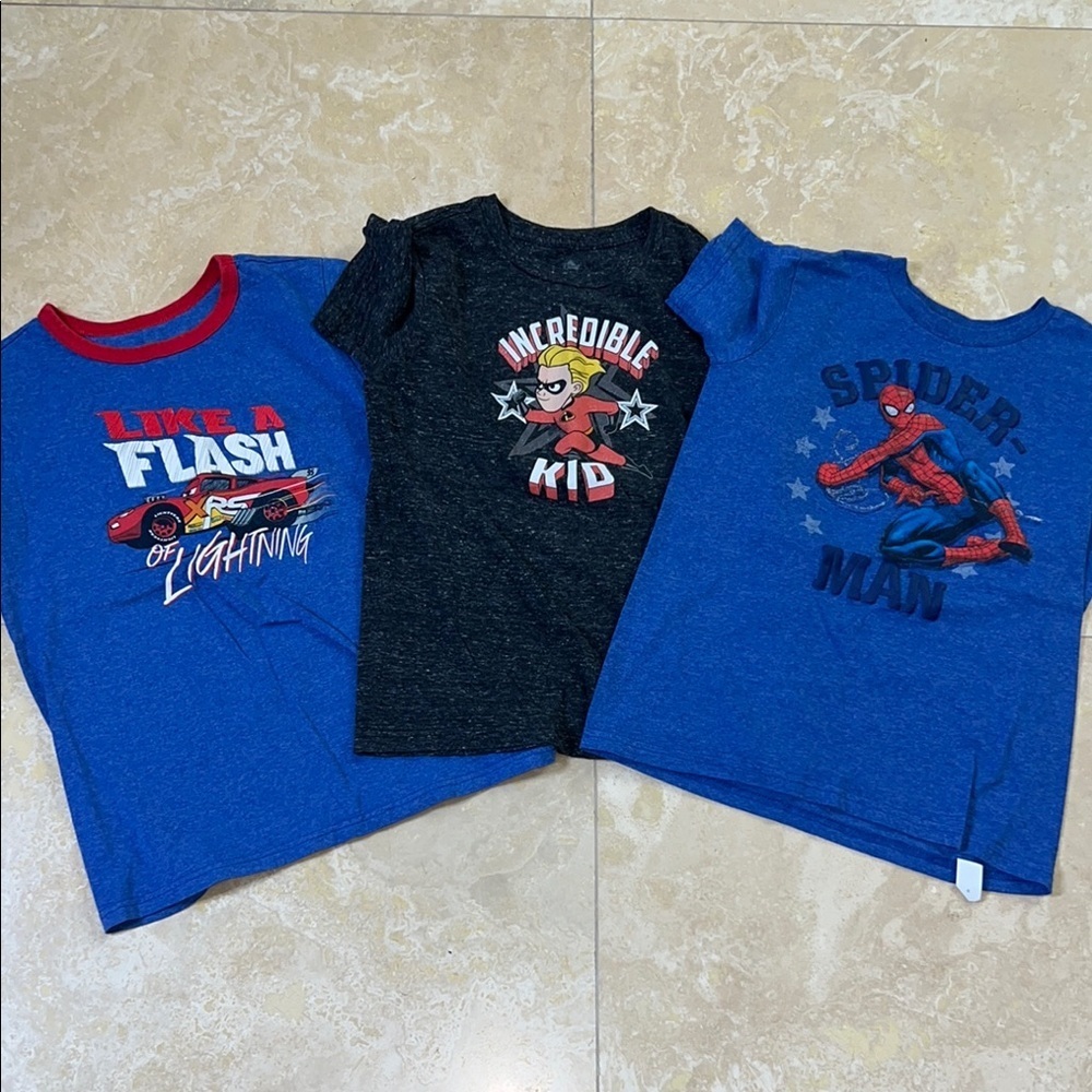 💙Disney Kids Short Sleeve Tees - Blue and Black💙